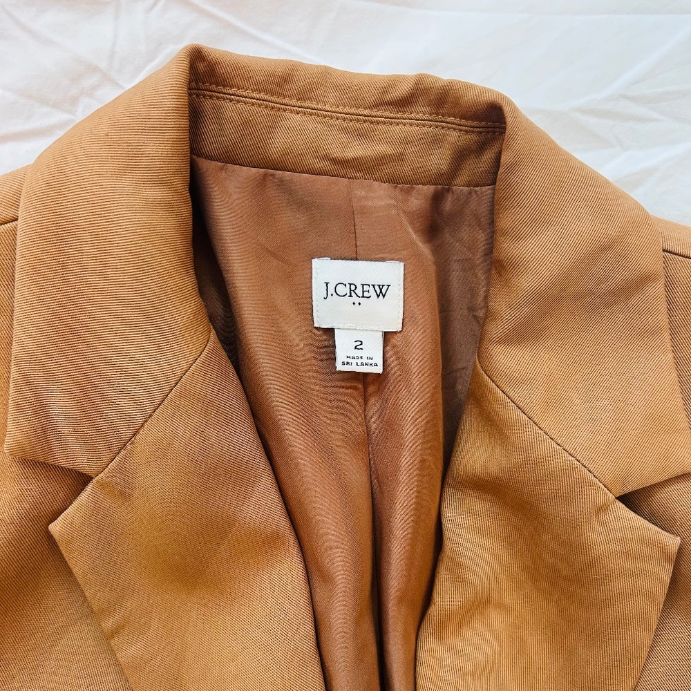 J.Crew Drapey Twill Double-Breasted Blazer - Picture 5 of 7